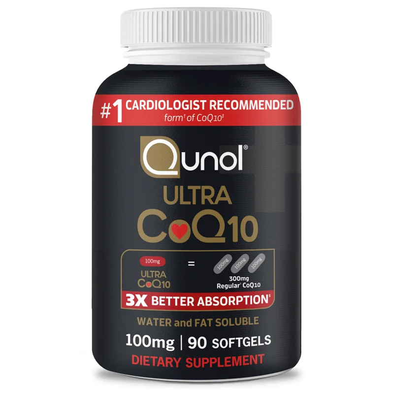 Qunol Ultra CoQ10 100mg softgel bottle